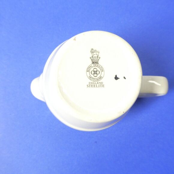 Royal Doulton Hotelware Steelite Black/White Creamer & Saucer - Picture 11 of 13